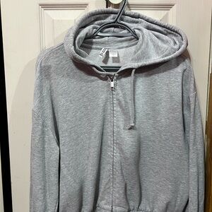 H&M Light Gray Basic Hoodie